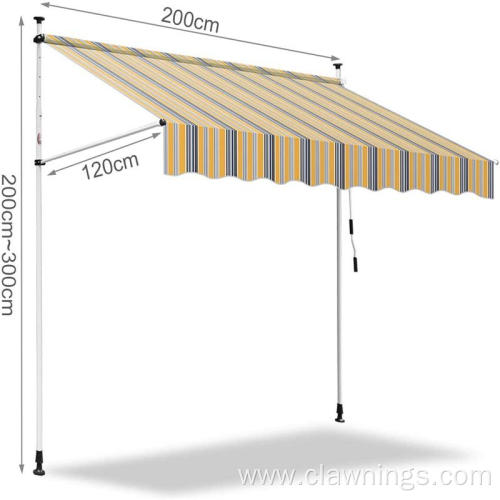 Outdoor Canopy aluminium Frame Materia Clamping Awning